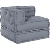 vidaXL Modulare Sofagarnitur Stoff Grau 210 x 70 x 56 cm