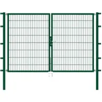 GAH Alberts Alberts 648190 Doppeltor Flexo mit Zubehör, grün, Breite 250 cm, Höhe 160 cm