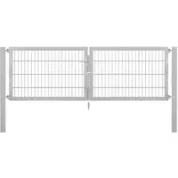 GAH Alberts Alberts 636548 Doppeltor Flexo mit Zubehör, feuerverzinkt, Breite 250 cm, Höhe 80 cm