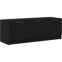 vidaXL TV-Schränk 102 x 35 x 36,5 cm Schwarz Eichen-Optik