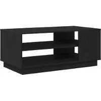 vidaXL Couchtisch Schwarz Eichen-Optik 102 x 55 x 43 cm Holzwerkstoff