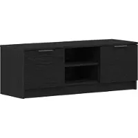 vidaXL TV-Schränk 102 x 32 x 35,5 cm Schwarz Eichen-Optik