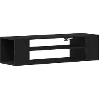 vidaXL TV-Schränk Schwarz Eichen-Optik 100 x 30 x 26,5 cm