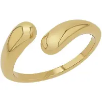 s.Oliver Ring Damen Edelstahl gold, 54 646167-0001-00540