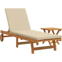 vidaXL Sonnenliege 2 stk. Massivholz Akazie Braun