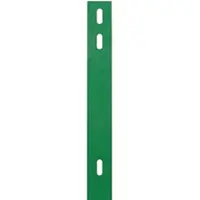 GAH Alberts Alberts 970697 Flacheisen, zur Befestigung von Doppelstab-Gittermatten an Zaunpfosten, grün kunststoffbeschichtet RAL 6005, 1260 x 40 mm