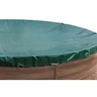 Grasekamp Abdeckplane für Pool rund 400cm Planenmaß 460cm Sommer Winter