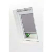 LYSEL - Qualitätsdachfensterrollo abdunkelnd hellgrau Rollo geeignet für Velux Dachfenster 410, P10, 3, (B x H) 77.50cm x 136.20cm in grau/hellgrau