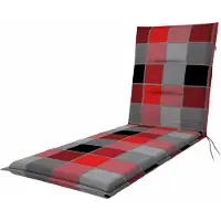Doppler Liegenauflage 195 x 60 x 5 cm 50 % Baumwolle, 50 % Polyester rot