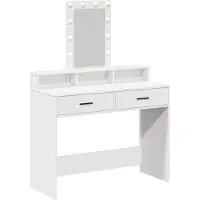 vidaXL Schminktisch Weiß 100 x 41 x 140 cm Holzwerkstoff