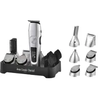 Jean Louis David 6 in 1 Ultimate Trimmer, Edelstahl, 3 mm, 1,2 cm, Universal, Bart, Ohr, Gesicht, Kopf, Nase, Edelstahl