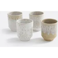 La redoute interieurs Set Aus 4 Tassen Aus Steingut Mit Reaktiver Glasur, Iliana