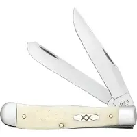 Case Knives Case Trapper 13310 Smooth Natural Bone 6254 Stainless Steel, Taschenmesser