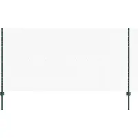 vidaXL Sechseckzaun mit Pfosten 50 x 1,2 m PVC-beschichteter Stahl
