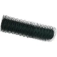 vidaXL Hexagonzaun Grün 0,6 x 50 m PVC