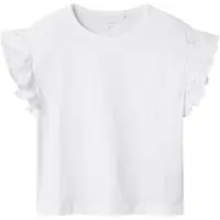 Name it Shirt "Hrejaline" in Weiß - 122/128