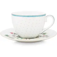 Pip studio Kaffebecher Jolie Dots Gold 280ml