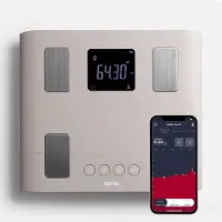 Tanita BC-333LE Familien-Körperanalysewaage, Intelligente Körperfettwaage mit Muskelanalyse für Erwachsene und Kinder ab 5 Jahren, App-Anbindung 150KG