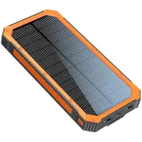 Lippa 10.000 mAh Solar Powerbank 2 x USB-A Output Powerbank - 10000 mAh