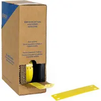Brady BM-15x75-348-YL, Kabelanhänger fürs Verkehrswesen, Polyolefin, Gelb, Matt, 15.00 x 75.00 mm