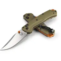 Benchmade Mini Taggedout CPM-45VN Stonewash Taschenmesser, od green G10