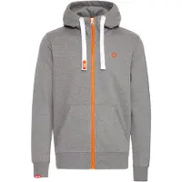 !Solid Kapuzensweatjacke SDBenn High Neck Zip-Hoodie in Grau | Gr.: S
