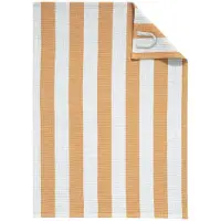 Cawö Küchenhandtuch Piqué Cuisine Stripes Cinnamon/Platinum (4er-Set)