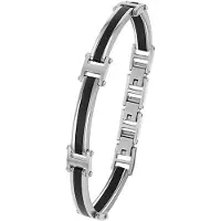 s.Oliver Herren Armband 2035798 Edelstahl IP schwarz