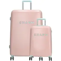 Charm London 2tlg. Hardcase-Trolleyset in Rosa - onesize