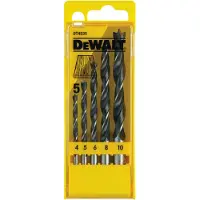 DeWalt 5-teilige Holzspiralbohrer-Kassette