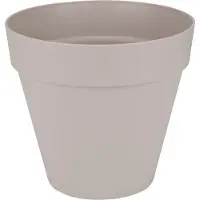 Elho Pflanzgefäß 'Loft Urban round 30', warm grey, ca. Ø 28,5 x H 26 cm