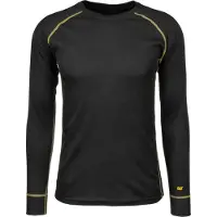 CAT Thermo Polyester Herren schwarzes Baselayer-Shirt