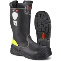 Ejendals 1578 Fire & Rescue, Unisex, Sicherheitsschuhe, Schwarz, Gelb, Polyurethan (PU), Gummi, Kunstleder (PU), Aluminium