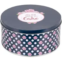 Städter Gebäckdose All you need is Cake Rund Weissblech bunt 22 cm