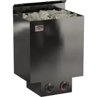 Sawo Saunaöfen Nordex 6.0 kW, Schwarz | mit integrierter Steuerung | NRN-60NB-BL-Z-C