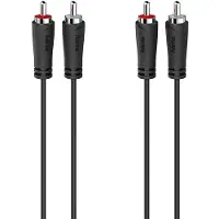 Hama Kabel Audio 2 Cinch-Stecker - 2 Cinch-Stecker 0,5 m