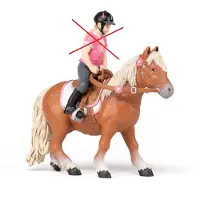 Papo Horses Paard Shetlander Pony mit Zadel 51559
