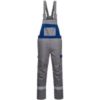 Portwest FR07 Bizflame Ultra zweifarbige Latzhose Grey Gr. S