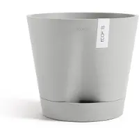 Ecopot's Blumentopf "Venice 2 30 Weißgrau", für den Innenbereich