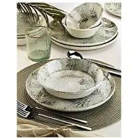 Hermia Concept , MCH-06-12-PRC, Tafelservice (12-teilig), 100 % PORZELLAN, Weiß, 25 x 33 x 2,5 cm