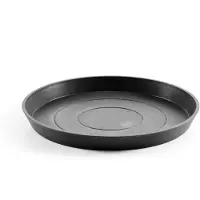Ecopot's Blumentopfuntersetzer "ROUND SAUCER Dark Grey", BxTxH: 28,7x28,7x3 cm