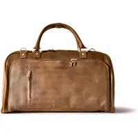 Harold's Leder Reisetasche Antic Travelbag Nature braun