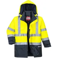 Portwest Flammhemmend Warn-Multinorm Jacke S779" Bizflame - Gelb/Marine 4XL"