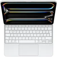 Apple Magic Keyboard für 13" iPad Pro (M4) - Italienisch - Weiß, QWERTY, Italienisch, Trackpad, Scherenschalter, 1 mm,