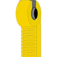 Brady M6-30x4.2-7597-YL, Durasleeve-Einschübe, Polyethylene, Gelb, matt, 30.00 x 4.20 mm, niocht k