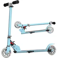 Costway Kinder Roller mit LED Rädern, Cityroller höhenverstellbar, Kinder Scooter für Kinder ab 4+, Kinder Kickscooter, Tretroller für Junge & Mädchen
