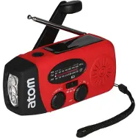 Atom Sports Emergency radio with light and power bank