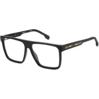Carrera VICTORY C 05 Herren-Brille inkl. Gläser Vollrand Quadratisch Acetat-Gestell 57/15/145, schwarz