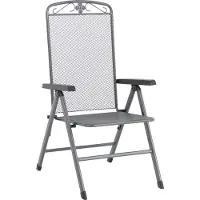 Mwh Savoy Multipositionsstuhl Stahl iron grey