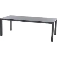 Siena Garden Silva Dining Tisch – 220 x 100 cm, Aluminium (matt anthrazit) & HPL Ferro